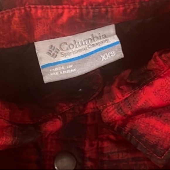 Columbia Boys Agent Avalanche Shacket Red Plaid XXS - Picture 9 of 10